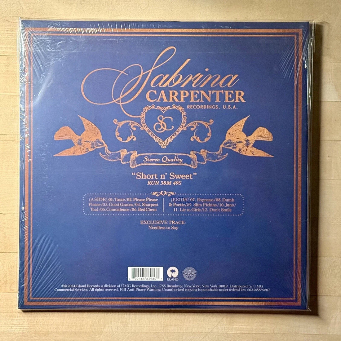 Sabrina Carpenter - Short N' Sweet (LP, Album, Ltd, Cle)